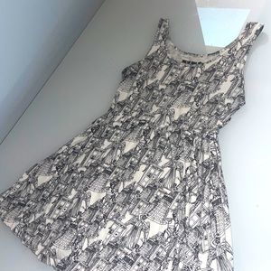 Hot Topic Doctor Who Print Short Skater Dress